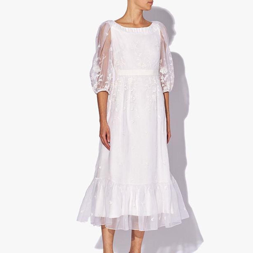 Floredice Wedding Dress Floral Embroidered Organza